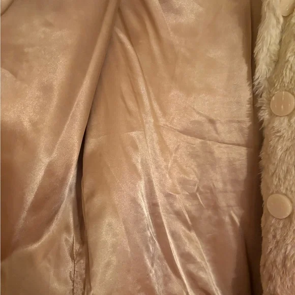 EUC Anthropologie ombre FAUX fur button up jacket 🧥 30” long - Picture 4 of 6